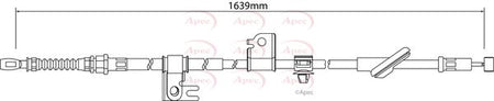 Apec CAB1220 Cable Pull, parking brake - 1