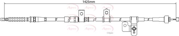 Apec CAB1227 Cable Pull, parking brake - 1