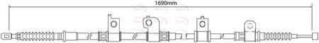 Apec CAB1232 Cable Pull, parking brake - 1