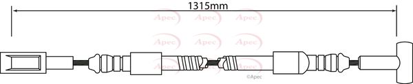 Apec CAB1241 Cable Pull, parking brake - 1