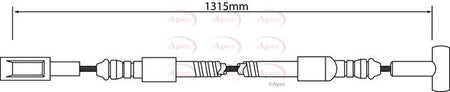 Apec CAB1241 Cable Pull, parking brake - 1