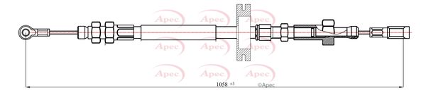Apec CAB1251 Cable Pull, parking brake - 1