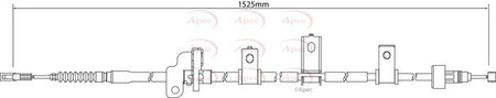Apec CAB1255 Cable Pull, parking brake - 1