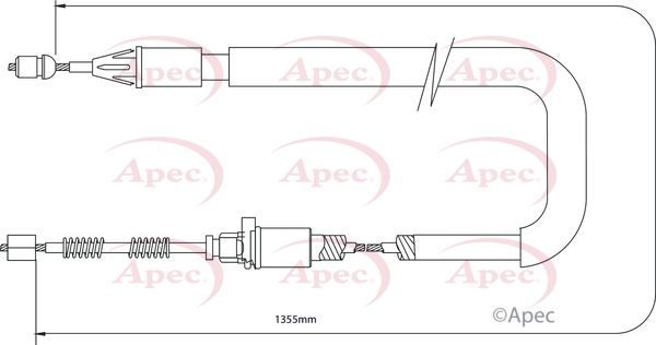 Apec CAB1269 Cable Pull, parking brake - 1