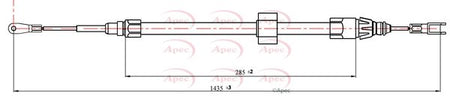 Apec CAB1286 Cable Pull, parking brake - 1