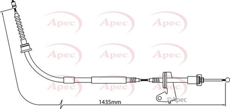 Apec CAB1297 Cable Pull, parking brake - 1