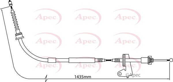 Apec CAB1297 Cable Pull, parking brake - 1