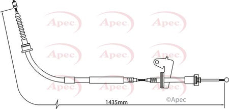 Apec CAB1299 Cable Pull, parking brake - 1