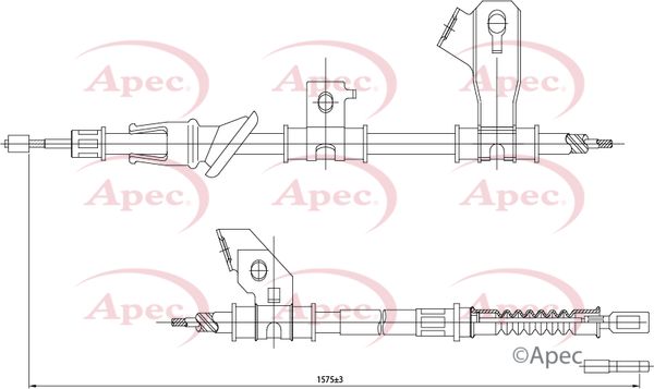 Apec CAB1301 Cable Pull, parking brake - 1
