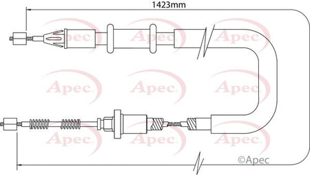 Apec CAB1306 Cable Pull, parking brake - 1