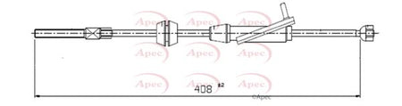 Apec CAB1307 Cable Pull, parking brake - 1
