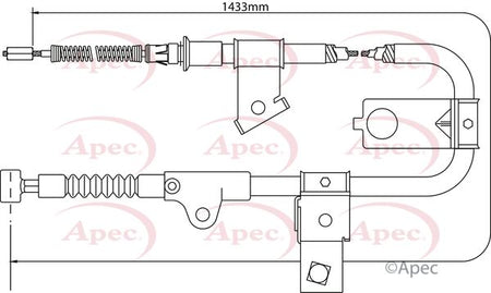 Apec CAB1308 Cable Pull, parking brake - 1