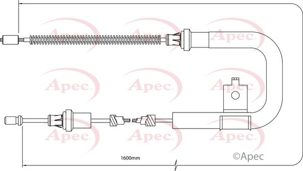 Apec CAB1310 Cable Pull, parking brake - 1