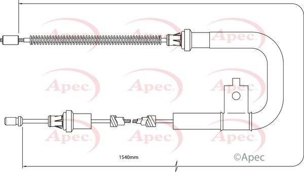 Apec CAB1311 Cable Pull, parking brake - 1