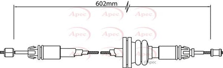 Apec CAB1314 Cable Pull, parking brake - 1