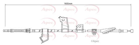 Apec CAB1317 Cable Pull, parking brake - 1
