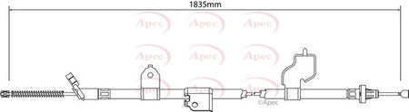 Apec CAB1319 Cable Pull, parking brake - 1