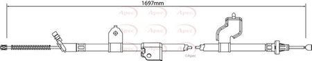Apec CAB1323 Cable Pull, parking brake - 1
