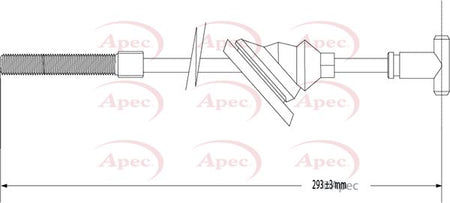 Apec CAB1326 Cable Pull, parking brake - 1