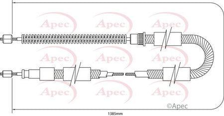 Apec CAB1327 Cable Pull, parking brake - 1