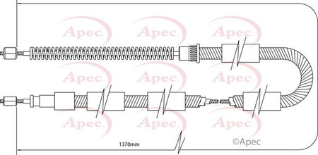 Apec CAB1328 Cable Pull, parking brake - 1