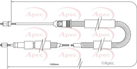 Apec CAB1329 Cable Pull, parking brake - 1