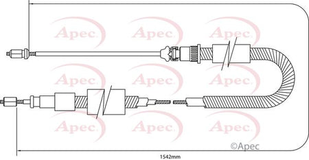 Apec CAB1339 Cable Pull, parking brake - 1