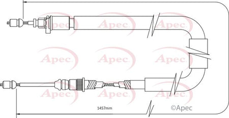 Apec CAB1359 Cable Pull, parking brake - 1