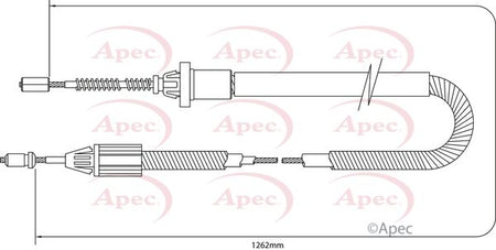 Apec CAB1361 Cable Pull, parking brake - 1