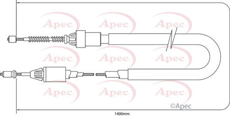 Apec CAB1362 Cable Pull, parking brake - 1