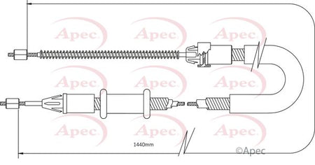 Apec CAB1371 Cable Pull, parking brake - 1