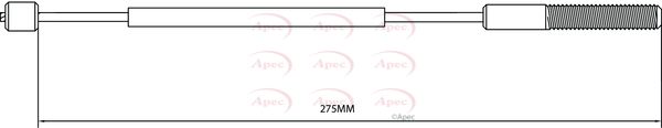 Apec CAB1390 Cable Pull, parking brake - 1