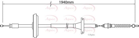 Apec CAB1396 Cable Pull, parking brake - 1