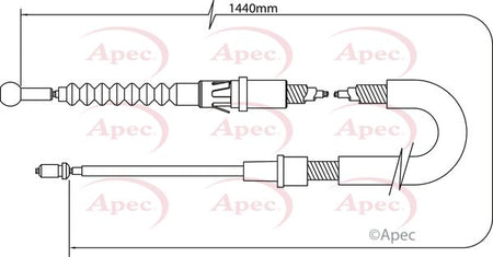 Apec CAB1397 Cable Pull, parking brake - 1