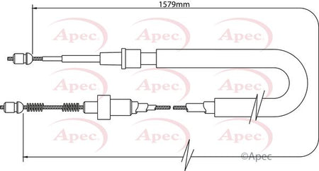 Apec CAB1401 Cable Pull, parking brake - 1