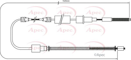 Apec CAB1405 Cable Pull, parking brake - 1