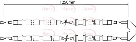 Apec CAB1454 Cable Pull, parking brake - 1