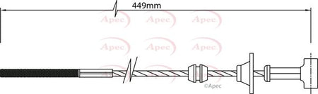 Apec CAB1463 Cable Pull, parking brake - 1