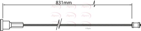 Apec CAB1467 Cable Pull, parking brake - 1