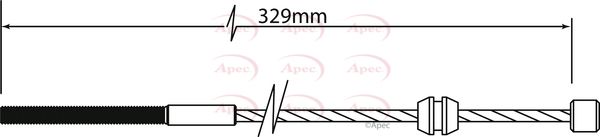 Apec CAB1471 Cable Pull, parking brake - 1