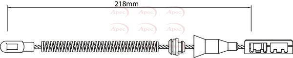Apec CAB1472 Cable Pull, parking brake - 1