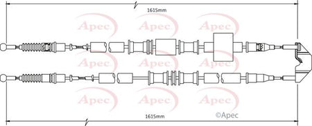 Apec CAB1477 Cable Pull, parking brake - 1