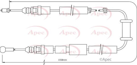 Apec CAB1482 Cable Pull, parking brake - 1
