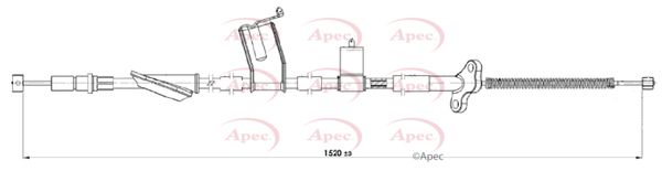Apec CAB1485 Cable Pull, parking brake - 1
