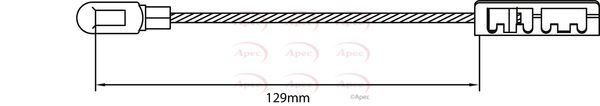 Apec CAB1487 Cable Pull, parking brake - 1
