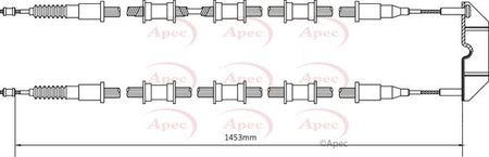 Apec CAB1488 Cable Pull, parking brake - 1