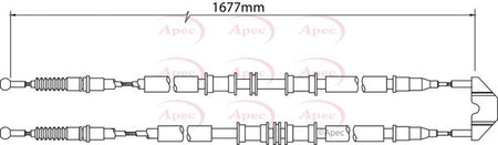 Apec CAB1501 Cable Pull, parking brake - 1