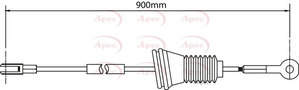 Apec CAB1505 Cable Pull, parking brake - 1