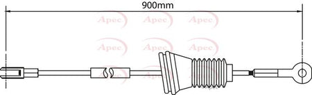 Apec CAB1505 Cable Pull, parking brake - 1