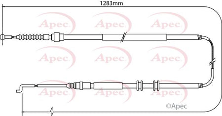 Apec CAB1523 Cable Pull, parking brake - 1